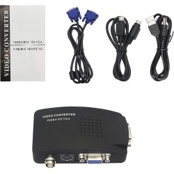 CONVERTIDOR DE VIDEO BNC A VGA  ADAPTADOR