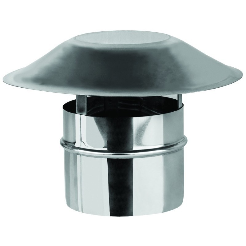 SOMBRERETE INOX SIMPLE PARED TIPO CHINO  BI100 Bofill 100MM