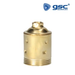 Portalamparas metalico liso E27