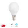 Bombilla LED esférica 6W E14 6000K