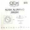 DOWNLIGHT CUADRADO LUMINARIA NUSA ALUMINIO QR11 BENEITO