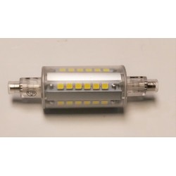 BOMBILLA LINEAL LED  R7S  78MM, 230V. 5W  CALIDA  450 LUMENES 