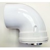 CODO 90ª ESTANCO  ALUMINIO/ ALUMINIO BLANCO 80/125 M/H SAUNIER DUBAL 08510100
