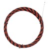 Guía pasacables trenzado PVC y acero 6mm,30M Rojo y negro