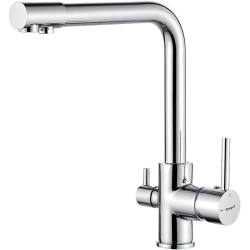 GRIFO FREGADERA COCINA 3 VIAS OSMOSIS CROMADO IBERGRIF