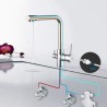 GRIFO FREGADERA COCINA 3 VIAS OSMOSIS CROMADO IBERGRIF