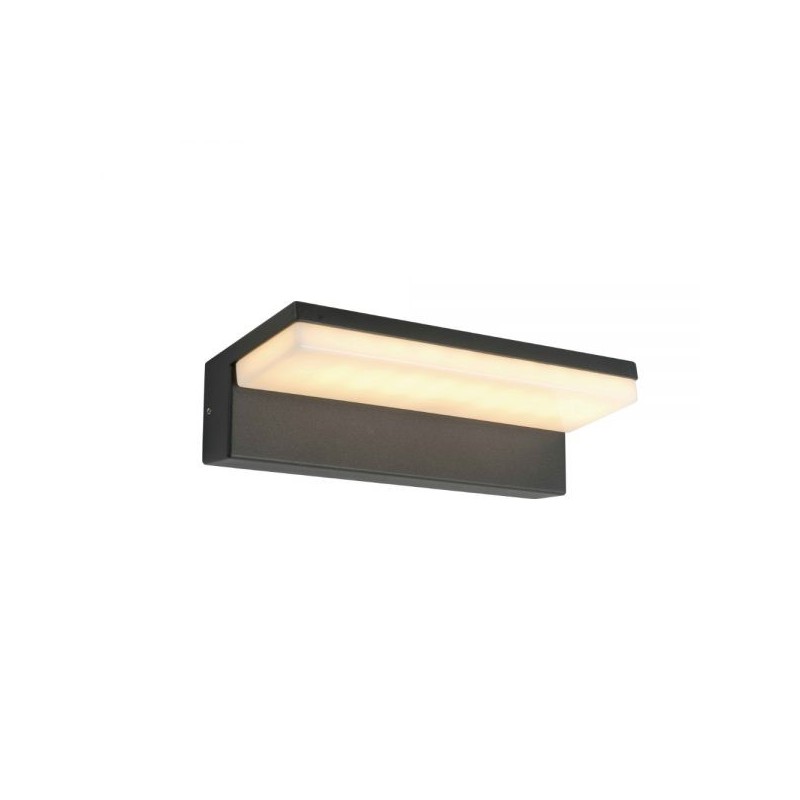 APLIQUE LED DE PARED OMER 9W, NEGRO ECOLUX 450LM 3000ºK
