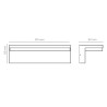 APLIQUE LED DE PARED OMER 9W, NEGRO ECOLUX 450LM 3000ºK