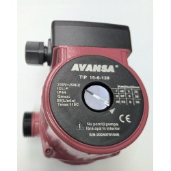 BOMBA CALEFACION AVANSA - 15/60 130mm. ROSCA DE LA BOMBA 1"