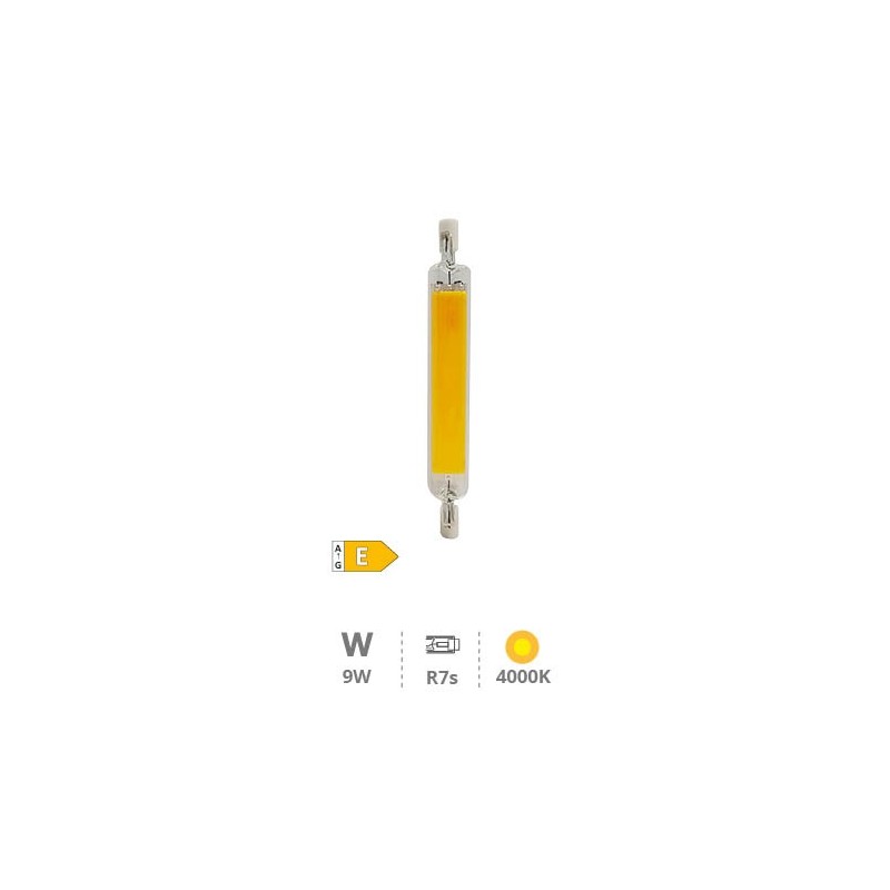 BOMBILLA LINEAL LED  R7S  118MM, 230V. 9W  dia 950 LUMENES 6500º