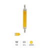 BOMBILLA LINEAL LED  R7S  118MM, 230V. 9W  dia 950 LUMENES 6500º