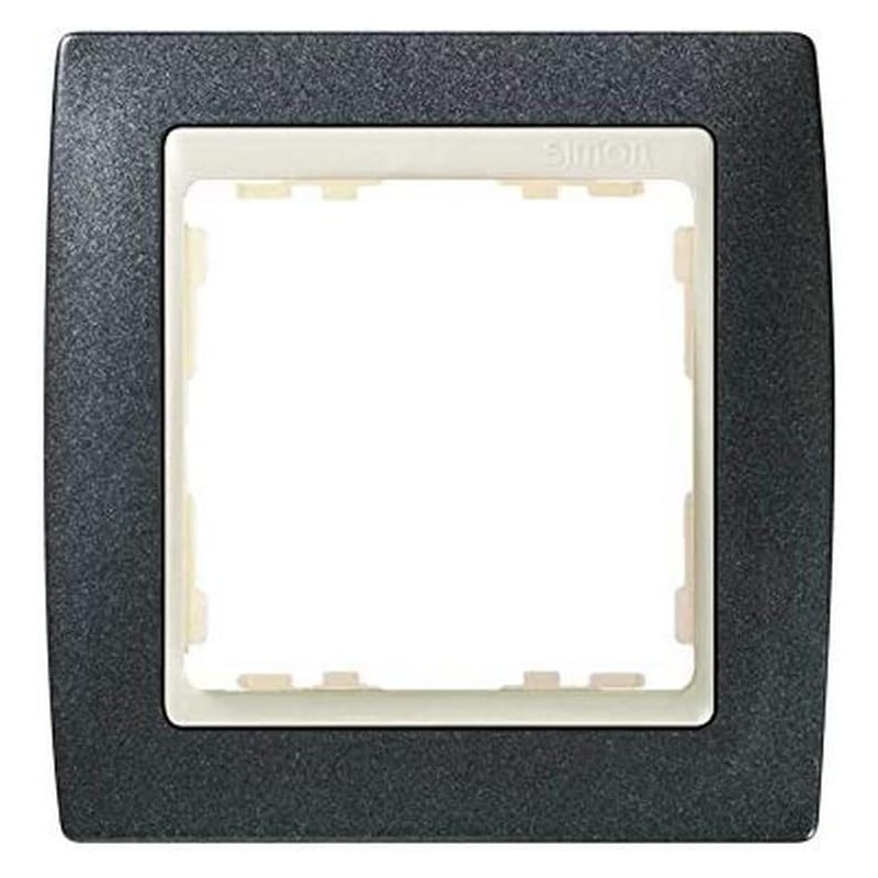 MARCO 1 ELEMENTO SIMON 82 GRIS GRANITO INTERIOR MARFIL