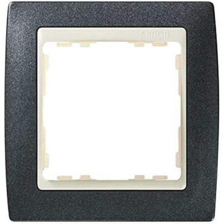 MARCO 1 ELEMENTO SIMON 82 GRIS GRANITO INTERIOR MARFIL