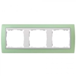 MARCO 3 ELEMENTO SIMON 82 VERDE PASTEL BLANCO