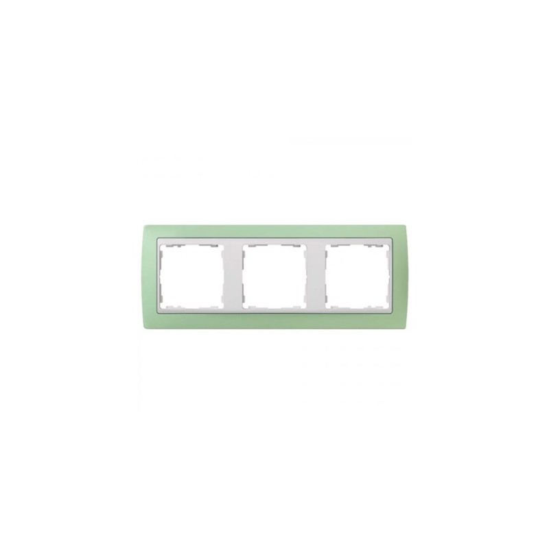MARCO 3 ELEMENTO SIMON 82 VERDE PASTEL BLANCO