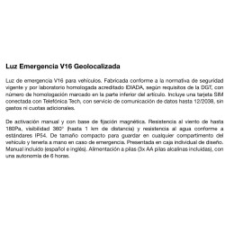 LUZ EMERGENCIA PARA COCHE,V16,DGT,TRAFICO LUZ LED,INTERMITENTE,JUPSTAR.