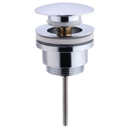 VALVULA LATON LAVABO O BIDE click-clack corta 11/4 cromo