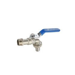 GRIFO JARDIN CODILLO 1/2 CON RACOR MANGUERA