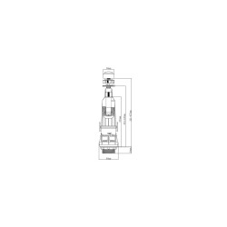 MECANISMO DESCARGA UNIVERSAL TRIPLE BASE PARA TANQUE ROCA  VERHAL