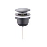 VALVULA CORTA BIDET O LAVABO COLOR NEGRA 11/4