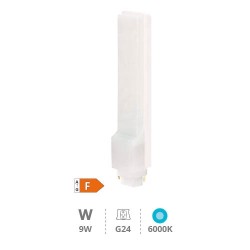 Bombilla LED PL 9W G24 6000K gsc