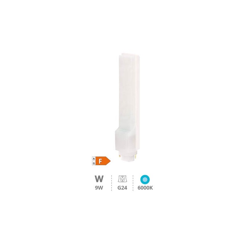 Bombilla LED PL 9W G24 6000K gsc