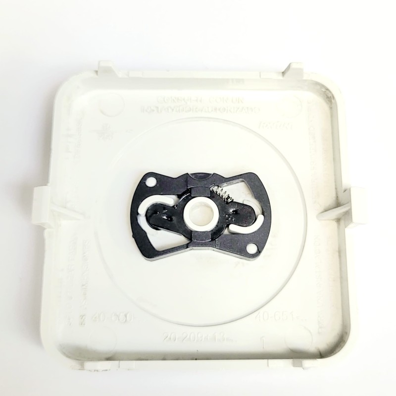 PLACA BASE ENCHUFE NORMAL FONTINI QUATTRO,BF  ,BLANCO