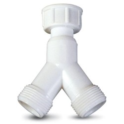 Y-BIFURCACION CON TUERCA ABS Y JUNTA SILICONA 3/4 lavajillas lavadora
