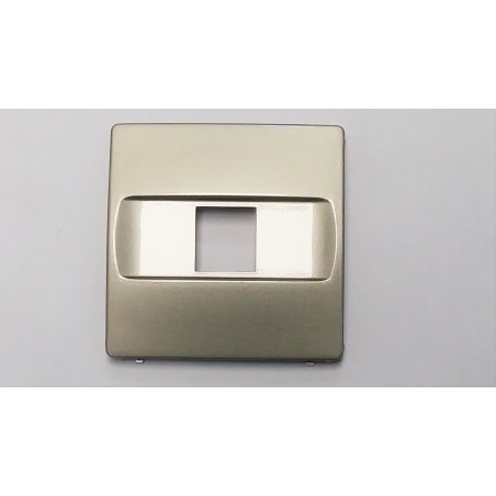 TAPA TOMA TELEFONO RJ-11/RJ-45 AMP TITANIO 