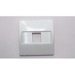 TAPA TOMA TELEFONO RJ-11/RJ-45 AMP TITANIO 