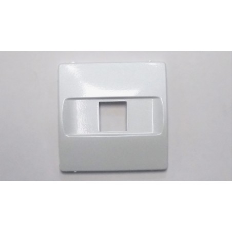 TAPA TOMA TELEFONO RJ-11/RJ-45 AMP TITANIO 