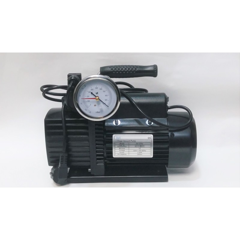 Bomba de vacio 2.5 CFM 220 vacuometro-solenoide TST-22NV stag