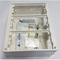 CAJA SUPERFICIE CIMA 3 MODULOS BLANCO NIEVE SIMON CONNECT