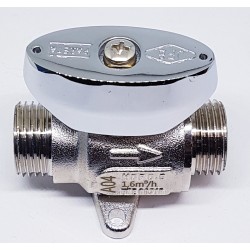 LLAVE CON LIMITADOR CAUDAL INTERNO GAS 1/2
